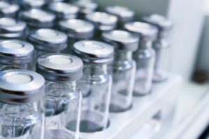 vials of vivitrol sit in an addiction treatment center