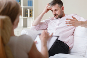Person in anxiety treatment 